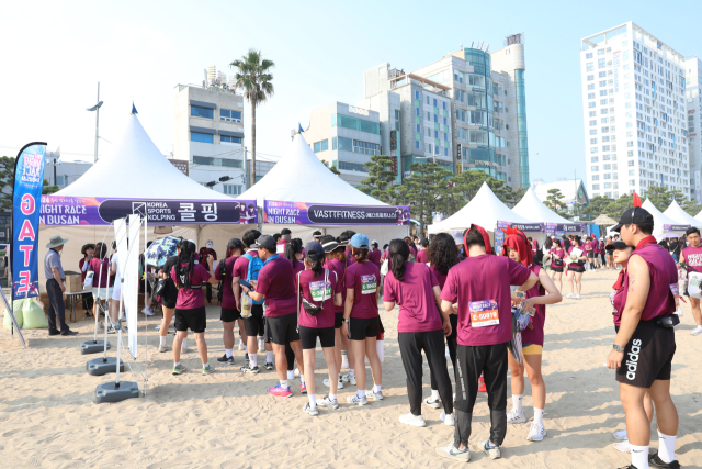 콜핑은 지난 3일 부산 광안리 해변에서 개최된 2024 나이트레이스인 부산의 공식 협찬사로 참여했다. 콜핑 제공