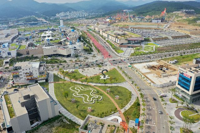 부산 오시리아 관광단지 전경. 부산일보DB