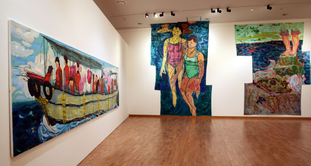 부산 방정아 작가의 작품들. 정종회 기자 jjh@