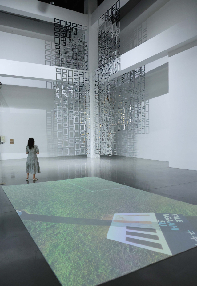 부산현대미술관 1층 전시장 전경. 정종회 기자 jjh@