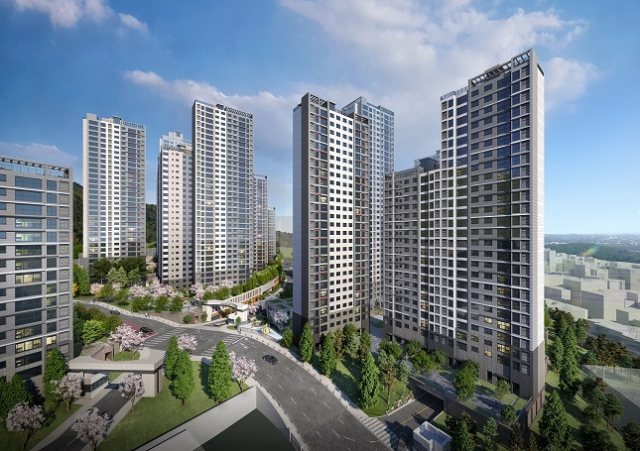 온천동 래미안프레스티지 조감도. 부산일보 DB