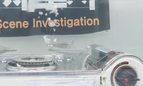 버너에서 가스 기포 상승 확인