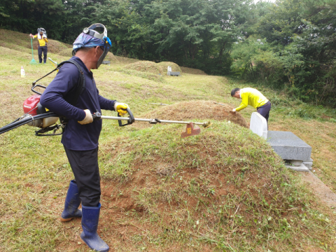 농촌 사회의 고령화로 벌초 작업 등 묘지 관리의 고충은 갈수록 커지고 있다. 연합뉴스