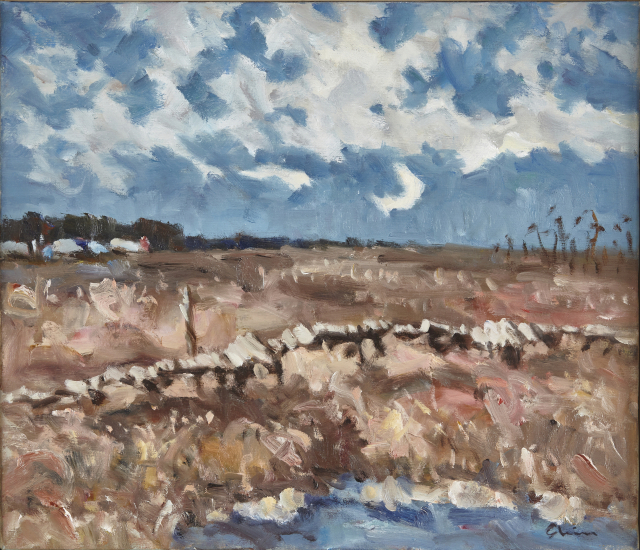 신창호 ‘을숙도의 흔적’. 미광화랑 제공