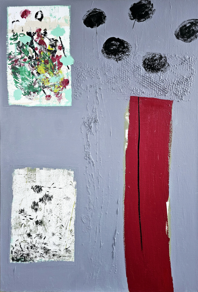 해운대미술가협회 소속 김양순 작가의 작품 ‘화무십일홍’. 조이갤러리 제공