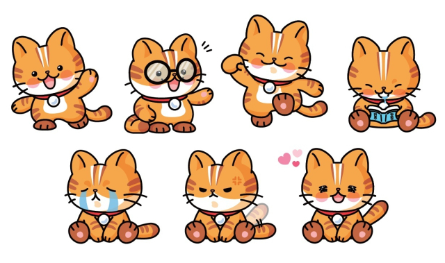 아요의 다양한 동작들. 아요는 밝고 긍정적인 캐릭터로 활동적인 성격을 지녔다. 김현우 기자