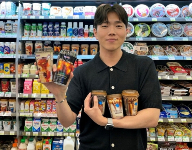 CU가 일산 카페 미루꾸커피와 협업해 선보인 ‘플랫’ 컵커피 시리즈 3종. BGF리테일 제공