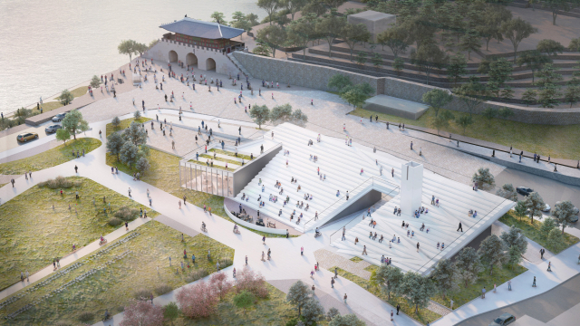 진주대첩 역사공원·진주성 호국마루 조감도. 진주시 제공