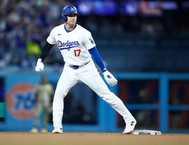 6회말 2루로 도루를 시도하는 오타니 쇼헤이. AFP연합뉴스