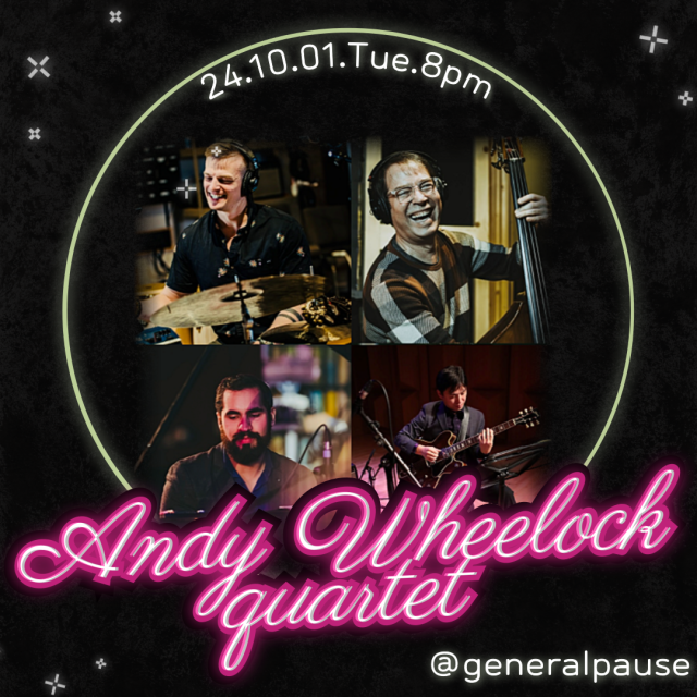 앤디 휠록의 ‘WHEE3TRIO’ 앨범 발매 기념 투어 포스터.