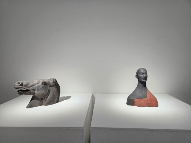 권진규 작가의 조각 작품들. 김효정 기자