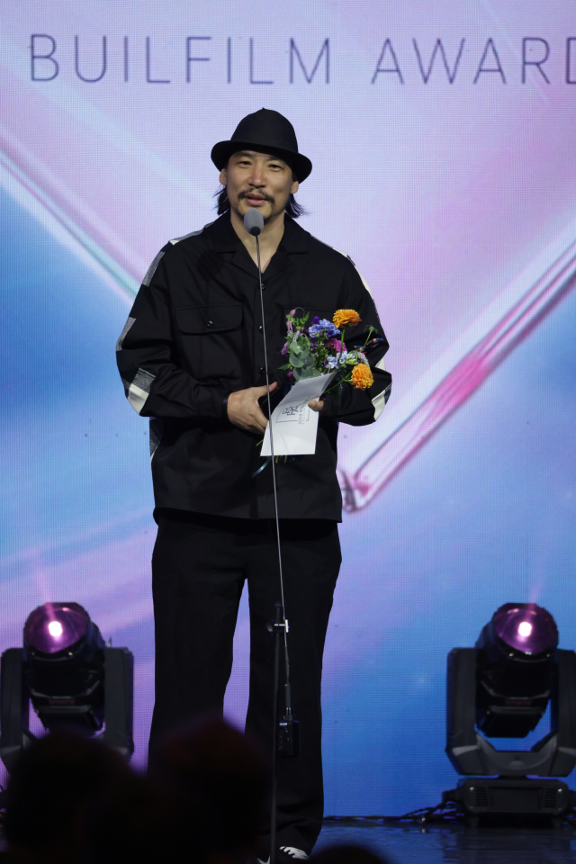 2024 부일영화상 시상식이 3일 부산 해운대구 시그니엘 부산에서 열렸다. 음악상. '거미' 모그 음악감독. 정대현 기자 jhyun@