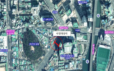 범일동 두산포세이돈 육교 엘리베이터 '위치도'