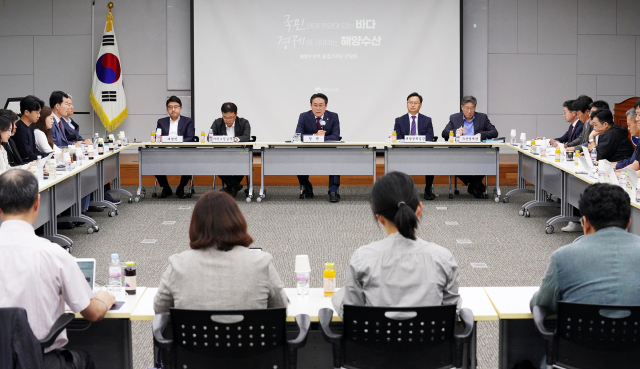 강도형 해양수산부 장관이 14일 정부세종청사에서 기자간담회를 진행하고 있다. 해수부 제공