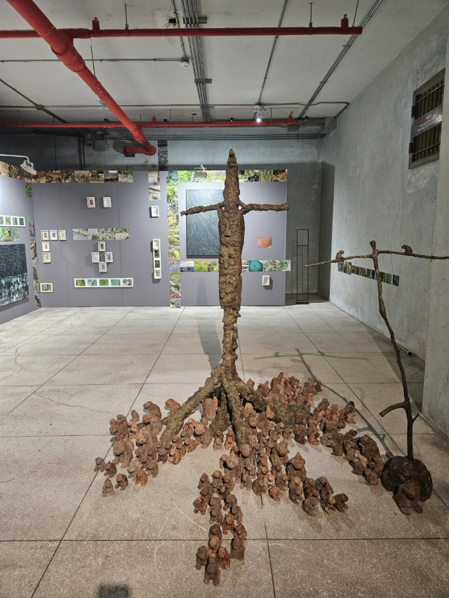 토끼와 호랑이 팀의 전시 모습. 김효정 기자