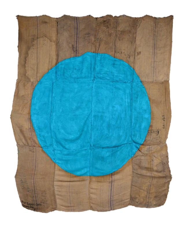 보스코 소디 ‘무제’. 커피 자루를 소재로 그림을 그렸다. 조현 화랑 제공