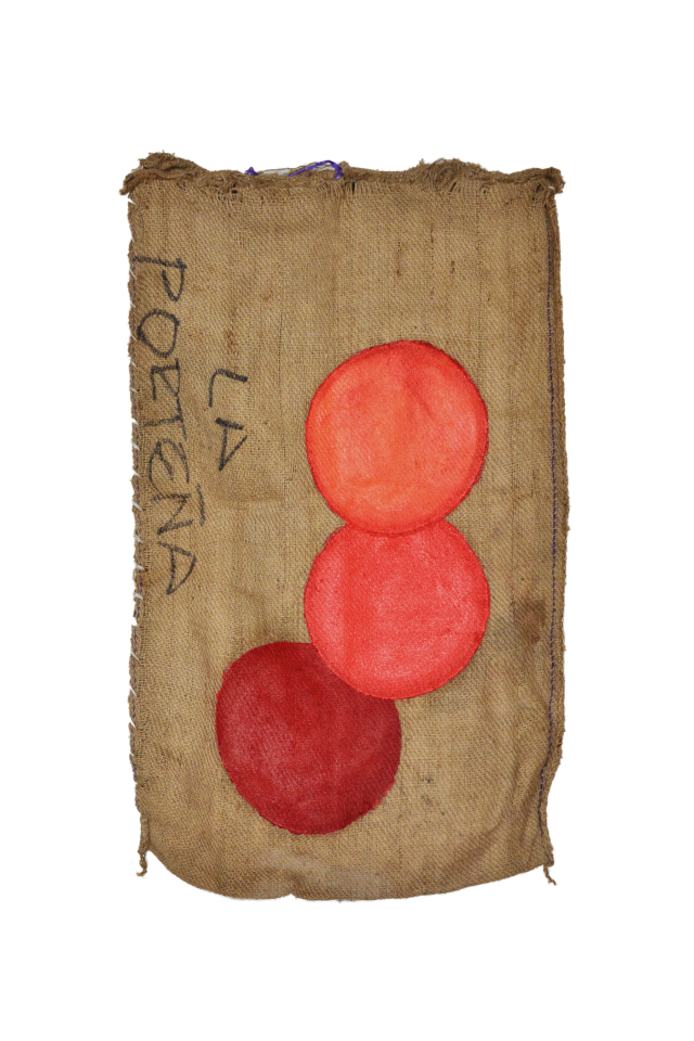 보스코 소디 ‘무제’. 커피 자루를 소재로 그림을 그렸다. 조현 화랑 제공