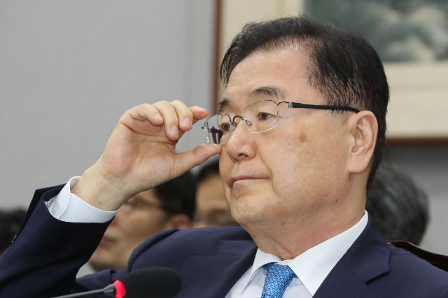 정의용 전 국가안보실장. 부산일보DB
