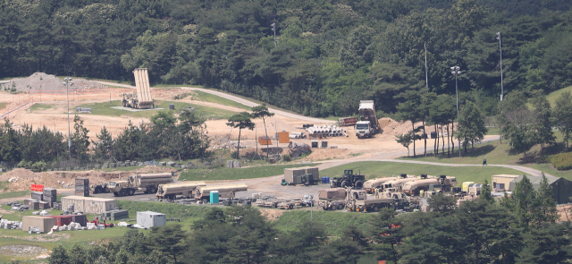 경북 성주군 주한미군 고고도 미사일방어체계(THAAD·사드) 기지. 연합뉴스