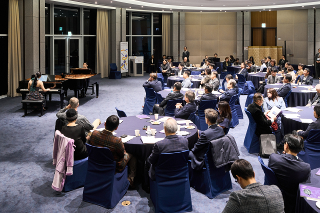 지난 22일 오후 부산 해운대구 누리마루 APEC하우스에서 열린 부산메세나협회 창립 3주년 기념 축하 음악회 모습. 부산메세나협회 제공