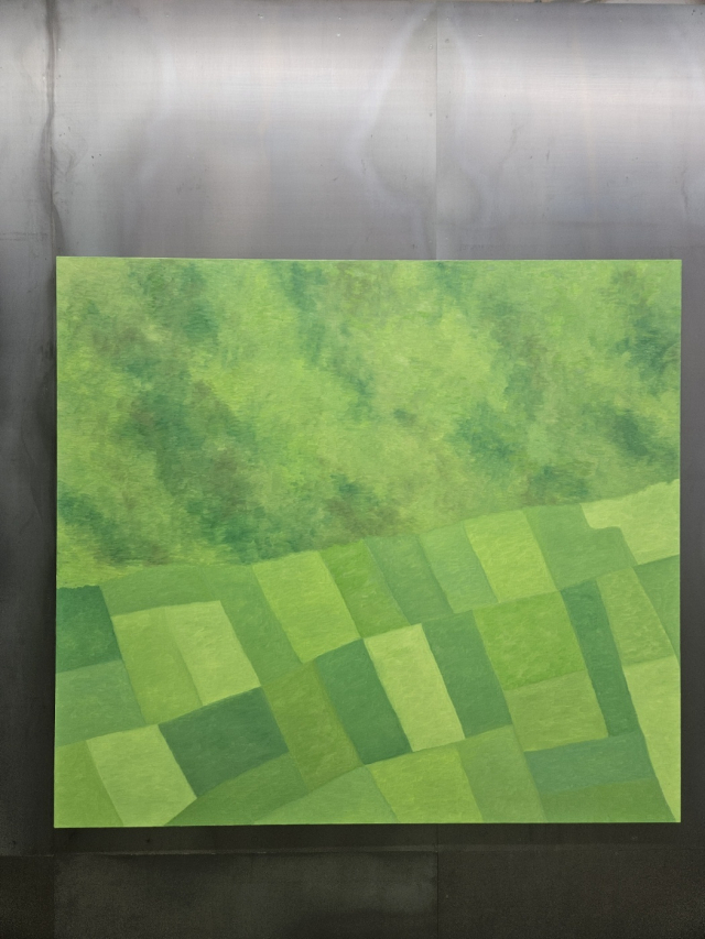 신용호 ‘초록의 시’. 김효정 기자