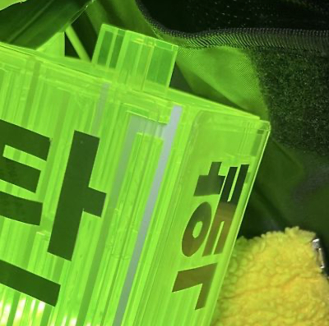 탄핵 촉구 집회에 등장한 응원봉. SNS 캡처