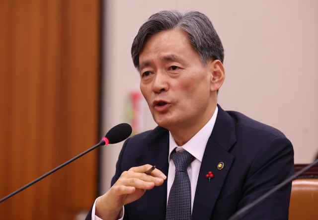 조지호 경찰청장이 9일 서울 여의도 국회에서 열린 법제사법위원회 전체회의에서 발언하고 있다. 연합뉴스