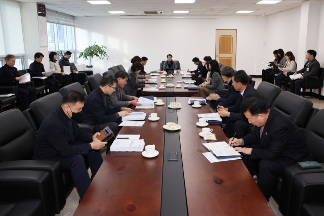 양산시가 20일 시장 주재의 티타임을 열고 있다. 양산시 제공