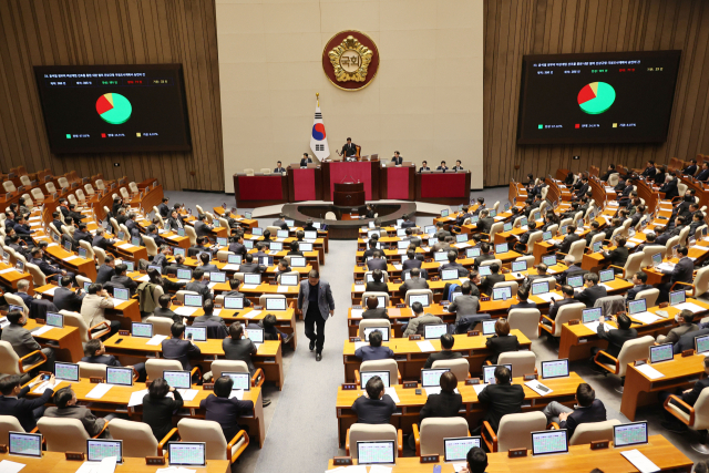 31일 오후 국회 본회의 모습 연합뉴스