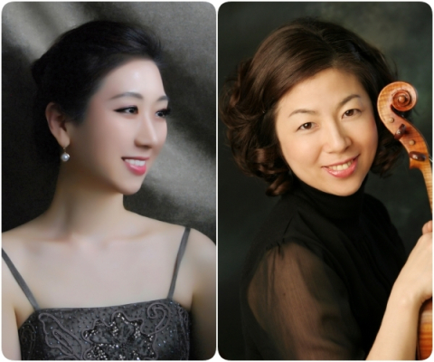 왼쪽부터 피아니스트 김민주, 비올리스트 최영화. 부산음악협회 제공