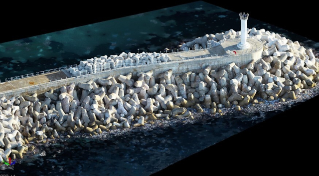 2024년 어항시설물 안전점검(어항 3D 점검모델 구현). 어촌어항공단 제공