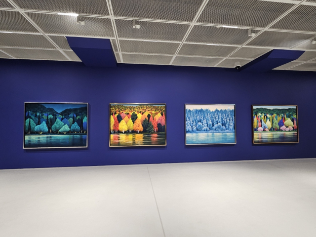 니콜라스 파티의 파스텔화 연작 봄 여름 가을 겨울. 김효정 기자