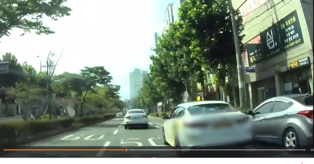 난폭운전을 하는 택시기사. 부산경찰청 제공