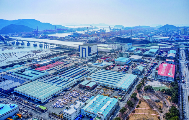 명지녹산국가산업단지 전경. 한국산업단지공단 부산지역본부 제공