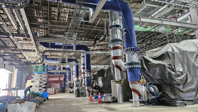 2023년 10월부터 공사에 들어간 금양의 이차전지 공장 드림팩토리2 내부. 금양 제공