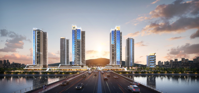 부산 수영1구역 재개발 사업 조감도. GS건설 제공