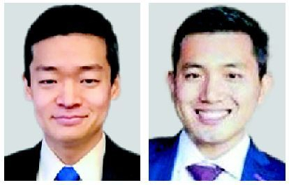 존 노(왼쪽) 미 국방부 부차관보와 케빈 김 국무부 부차관보. 페이스북 캡처