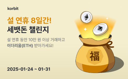 코빗, 설 연휴 세뱃돈 이벤트. 코빗 제공