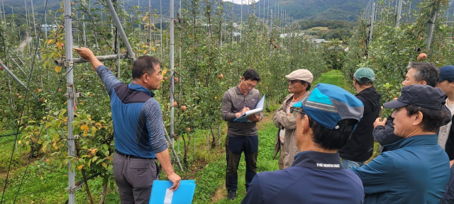 거창군은 농식품부 ‘2025년 스마트 과수원 특화단지 조성 공모 사업’에 선정됨에 따라 3년간 35억 원을 지원 받는다. 거창군 제공