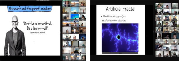 (왼쪽)특강 마이크로소프트 이소영 이사, (오른쪽)특강 성균관대학교 김범준 교수. UST 제공