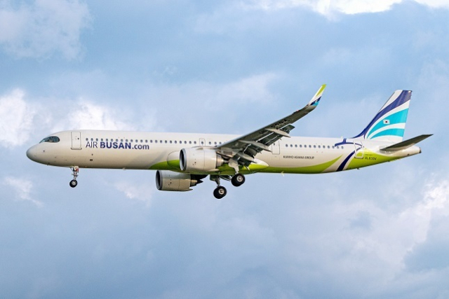 에어부산의 차세대 신형 항공기인 A321네오 항공기. 에어부산 제공