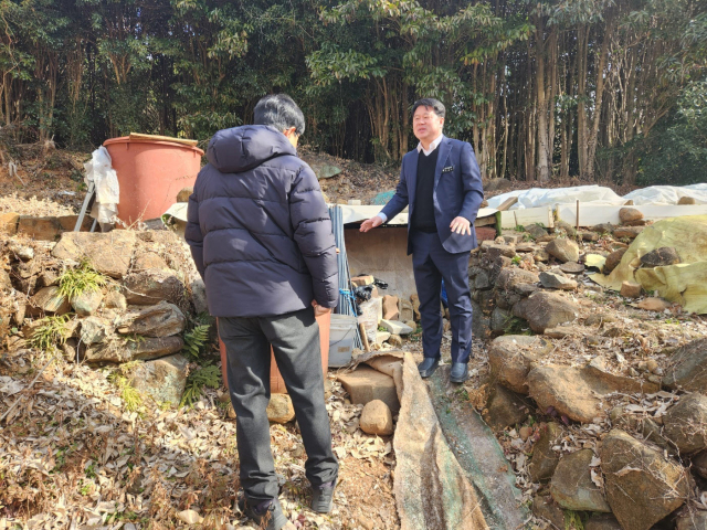 국가유산청 현지조사. 통영시 제공