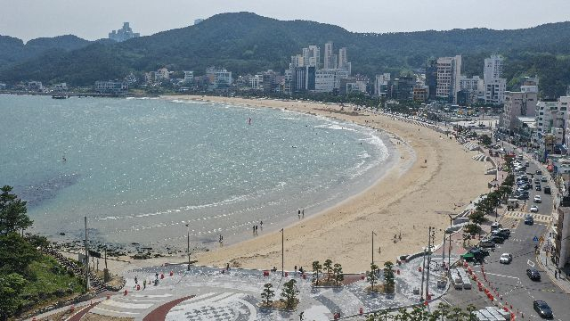 부산 해운대구 송정해수욕장 전경. 부산일보DB