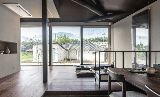 지역의 유휴공간과 한지 삼베 등을 결합한 문화 라운지. 경북 안동의 고결 팀이 제안했다.