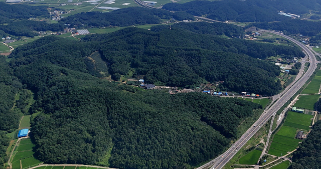 고성 농어촌관광휴양단지가 들어설 마암면 삼락리 일원. 고성군 제공