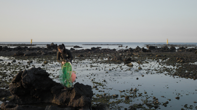 그린피스가 글로벌 해양조약 비준을 촉구하기 위해 제작한 다큐멘터리 ‘시그널(Seagnal)’의 제주도 해안 촬영분. 그린피스 제공