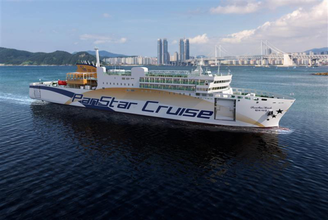 다음 달 13일부터 오사카 노선에 취항하는 팬스타미라클호. 팬스타라인닷컴 제공