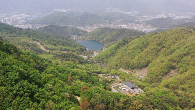 양산수목원이 들어설 대운산 전경. 양산시 제공