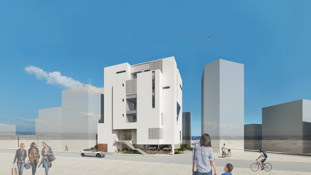 부산진구 당감동 ‘당감복합공공도서관’이 5월로 개관이 미뤄졌다. 사진은 당감도서관 조감도. 부산진구청 제공