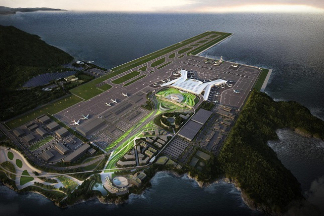 가덕신공항의 조감도. 부산일보DB